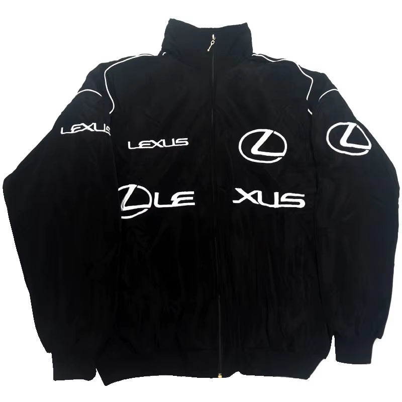 Embroidered Motorcycle Car Riding Thicken Jacket Cotton Suit for  ES300 RX330 RX300 GS300 IS250 IS200 Ct200H IS300 NX RX LX